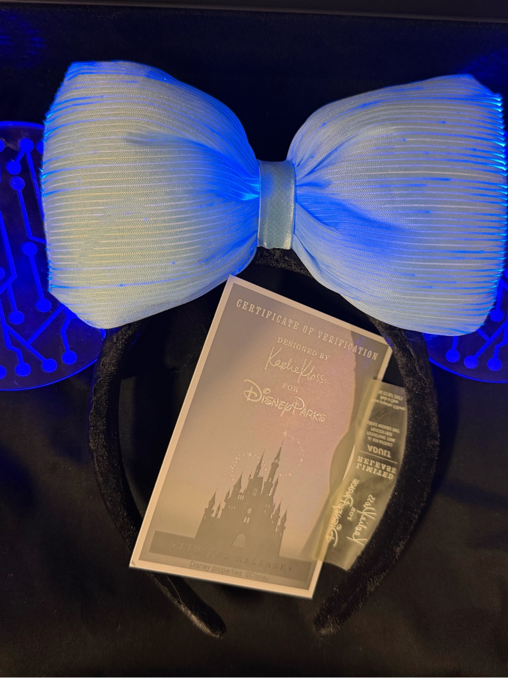 Disney Parks Designer Collection - Karlie Kloss Minnie Ears - NEW - Picture 7 of 8